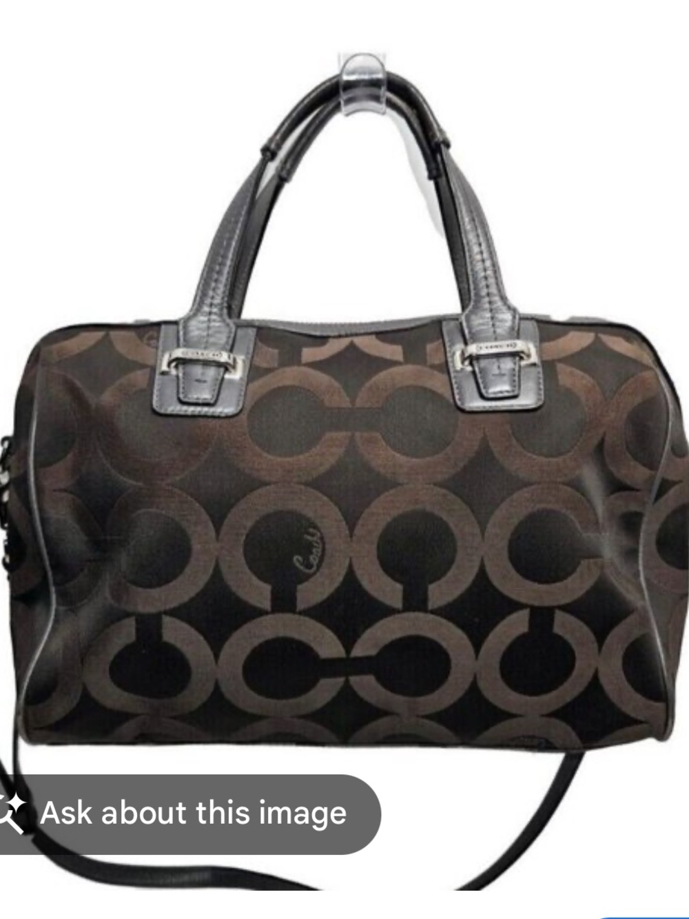 Coach Taylor Op Art Satchel (Style F25503)